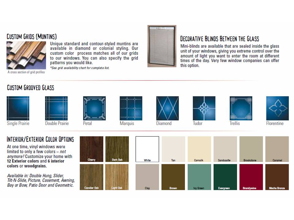 Montell Construction Window Colors and Styles